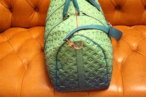 NEW Louis Vuitton Virgil Keepall 50B Taurillon Illusion 